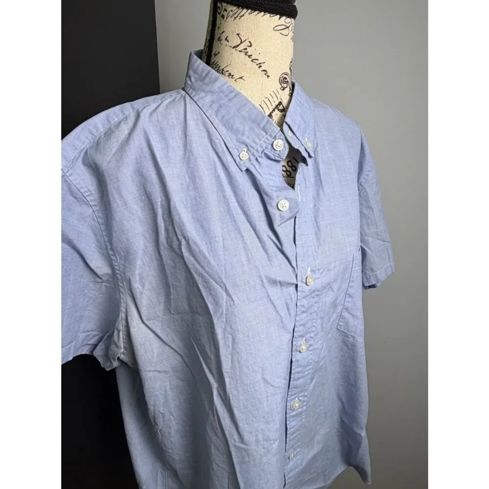 J.Crew men cotton short sleeve shirt Size XL